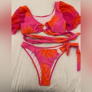 Pink and Orange bikini!